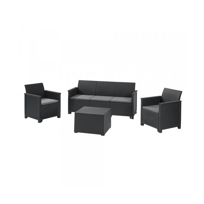 Bastenski-Set-ELODIE-3-Seater-sa-Box-Stolom-Grafit-CU-246145 Bastenski Set ELODIE 3 Seater sa Box Stolom Grafit CU 246145
