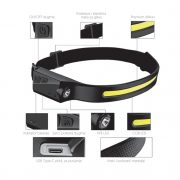 Naglavna Punjiva Lampa Sa Senzorom