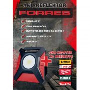 Aku reflektor multi-standard 60W MSS IP54 6500lm+Adapter Forres 1294898