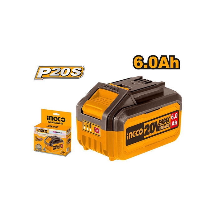 Ingco-Baterija-FBLI2060-20V-6Ah-44113 Ingco Baterija FBLI2060 20V/6Ah 44113