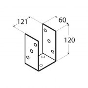 Nosac Stuba 121x120x60x5,0mm PSO120 4836