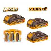 Ingco set baterija 3X2Ah COSLI240311E 48369