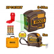 Ingco merni set (samonivel laser 0-35M + METAR 5M) HLL680081-1 49026